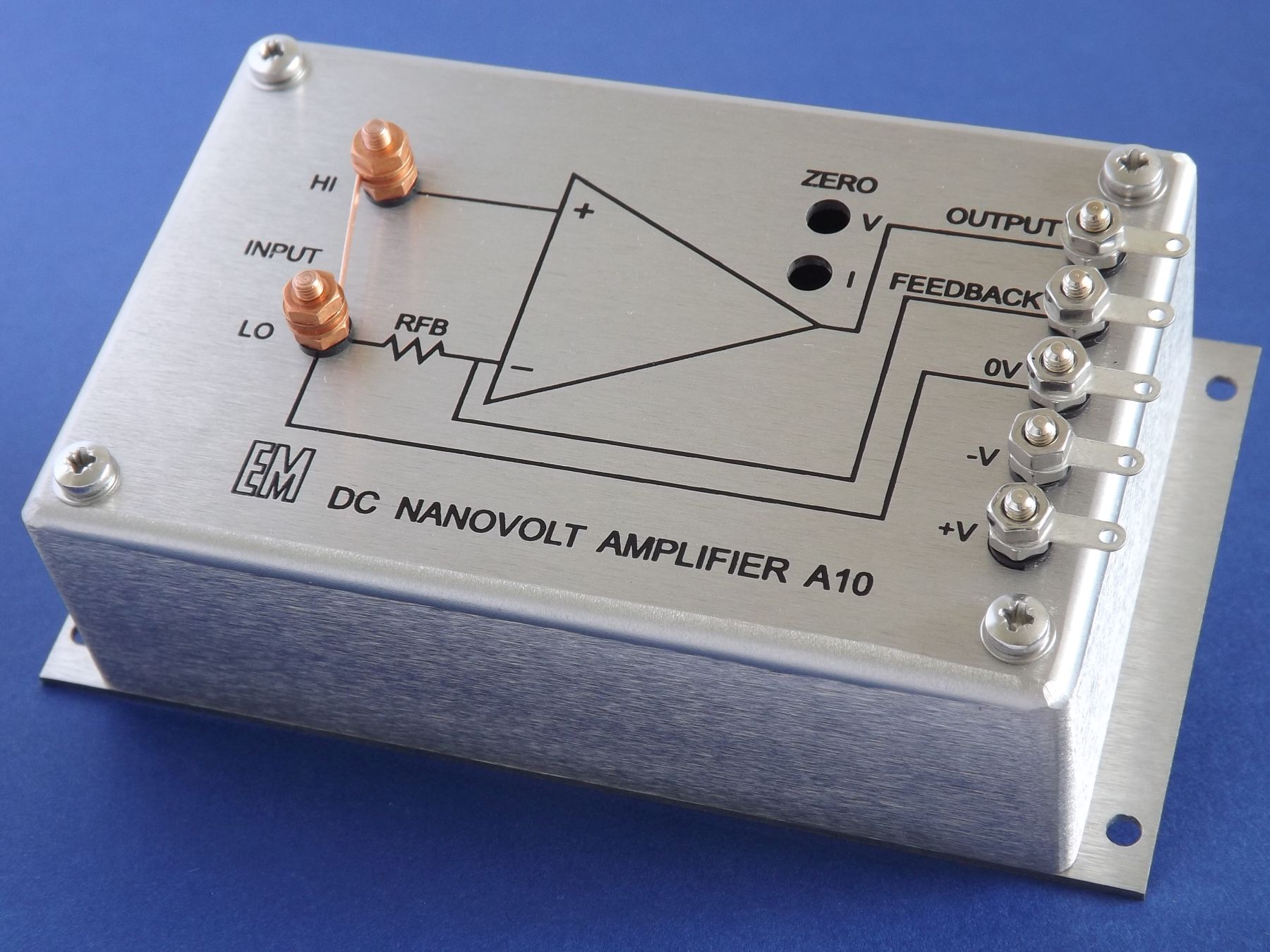 DC Nanovolt Amplifier Model A10 – EM Electronics